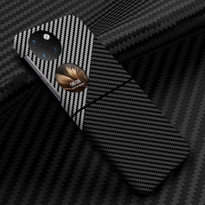 适用华为p50pockets手机壳折叠屏超薄碳纤维纹p50pock宝盒保护套凯夫
