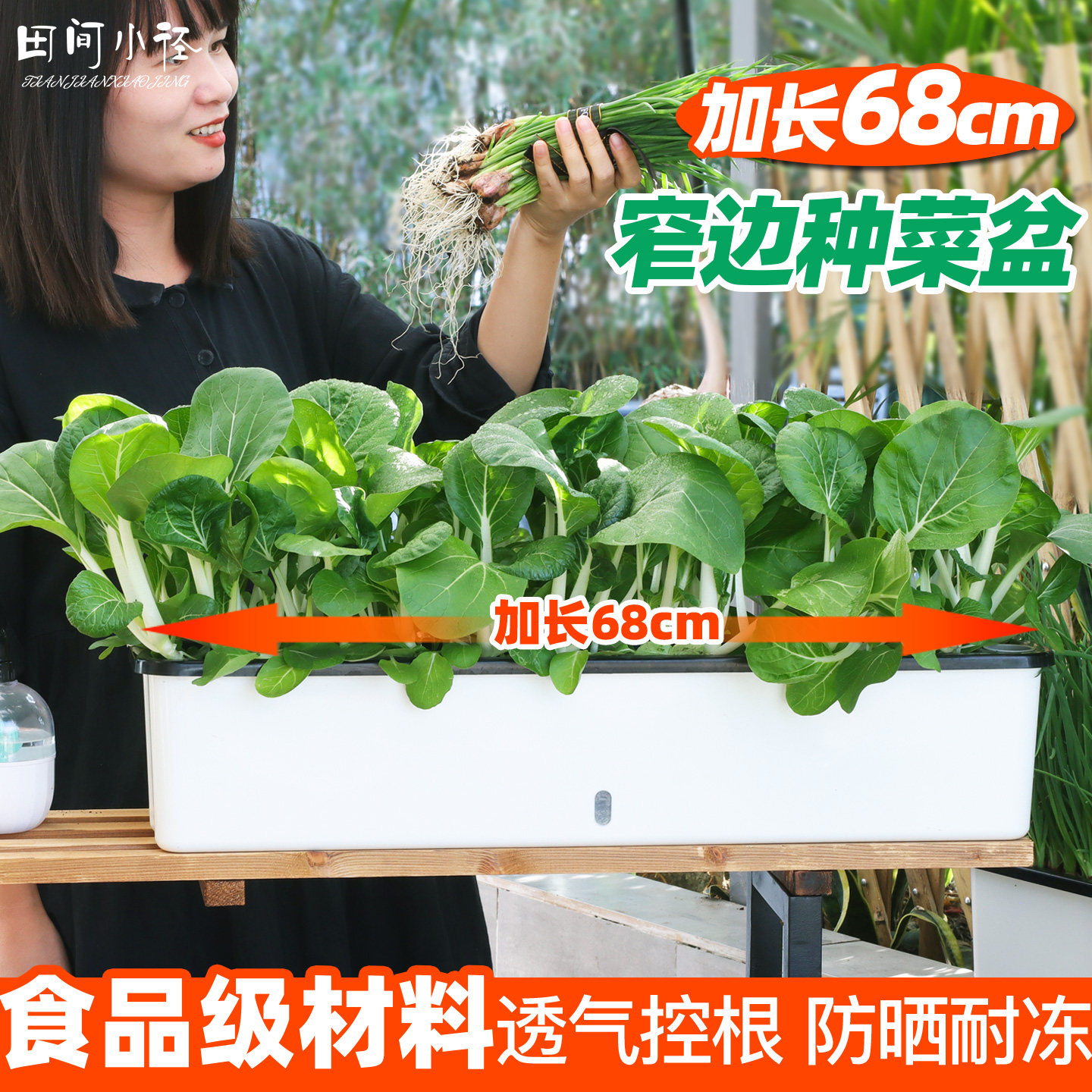 长方形花盆窄边阳台种菜盆种菜专用箱窗台种植盆花槽种花种葱神器