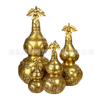 黄铜吉祥富贵藤开盖葫芦摆件 铜葫芦摆件 家居工艺礼品批发