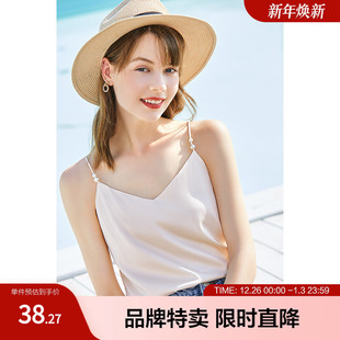 新款 别致上衣夏季 短款 Betu百图吊带背心女打底内搭外穿无袖