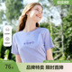 新款 百图女装 设计感上衣年夏季 T恤圆领立体印花短款 减龄短袖