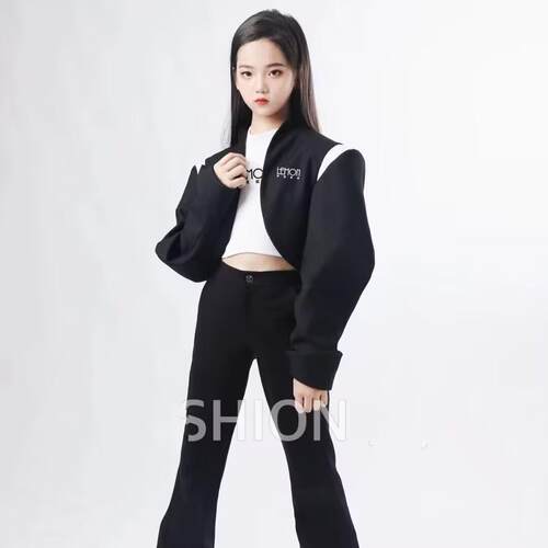 T台走秀女童模特形体训练服