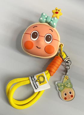 创意绿色蝴蝶结星星人适用airpodspro3保护套airpods4保护壳pro2苹果蓝牙耳机套盒aipods硅胶airpod软壳pro3