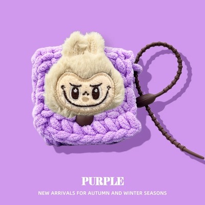 适用荣耀亲选LCHSE X5s保护套7i荣耀Earbuds X7/X6/X5保护壳LCHSEx5s毛绒醒狮EarbudsX5蓝牙耳机5i收纳盒软壳