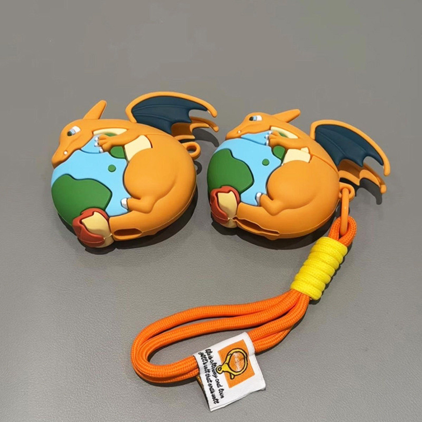 创意小火龙地球上投适用漫步者花再zeroair保护套硅胶花再zero air无线蓝牙耳机壳卡通zero喵软壳充电仓盒子