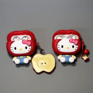 1i蓝牙耳机壳vivotws3e耳机套硅胶3e 苹果Kitty猫适用vivo tws 3i保护套iqoo a4盒无线软壳 1e可爱卡通a3