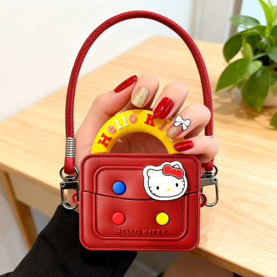 创意Kitty适用beatsstudiobuds保护套beats studio buds+壳魔音kt猫壳挂绳蓝牙耳机套二代硅胶软壳耳机盒可爱