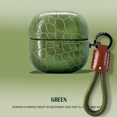 糖果色鳄鱼皮纹适用华为freeclip2保护套freeclip2二代保护壳蓝牙耳机套翻毛皮clipfree2耳夹耳机盒高级挂绳