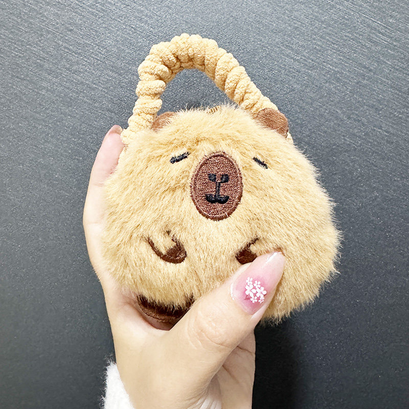 适用于宝华韦健PI7无线蓝牙耳机保护套防摔针织宝华韦健PI5ins毛绒卡通PI7S2保护壳可爱萌耳机PI5S2手拎包