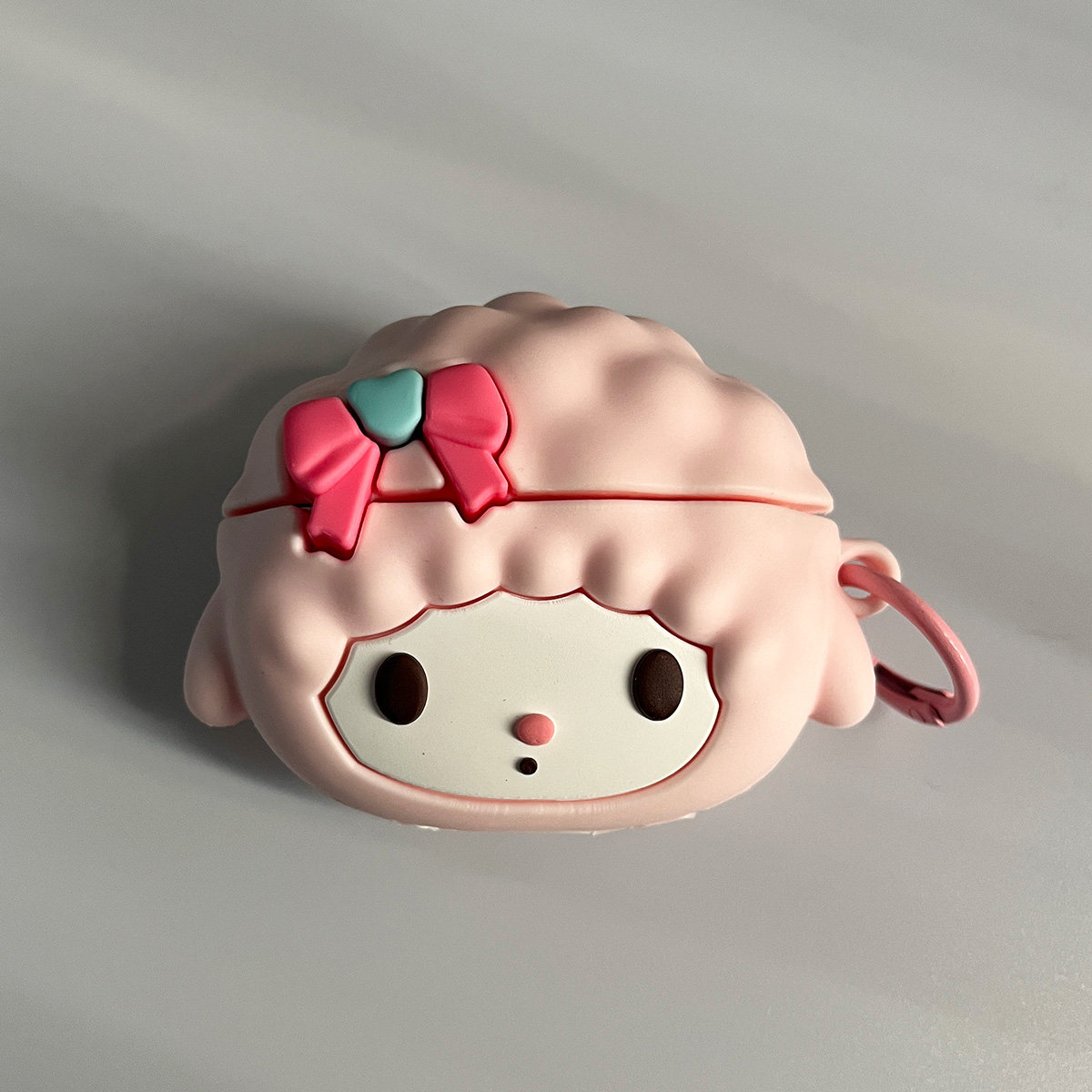 创意粉色卷发小羊适用华为freebuds7i保护套软硅胶freeclip2耳机壳se4 anc可爱pro5高级感se3/se2防摔6i/5i盒