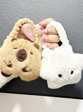 适用马歇尔MINOR 3代蓝牙耳机保护套防摔针织毛绒立体MINOR IV可爱卡通全包MOTIF II ANC耳机手拎包包少女心