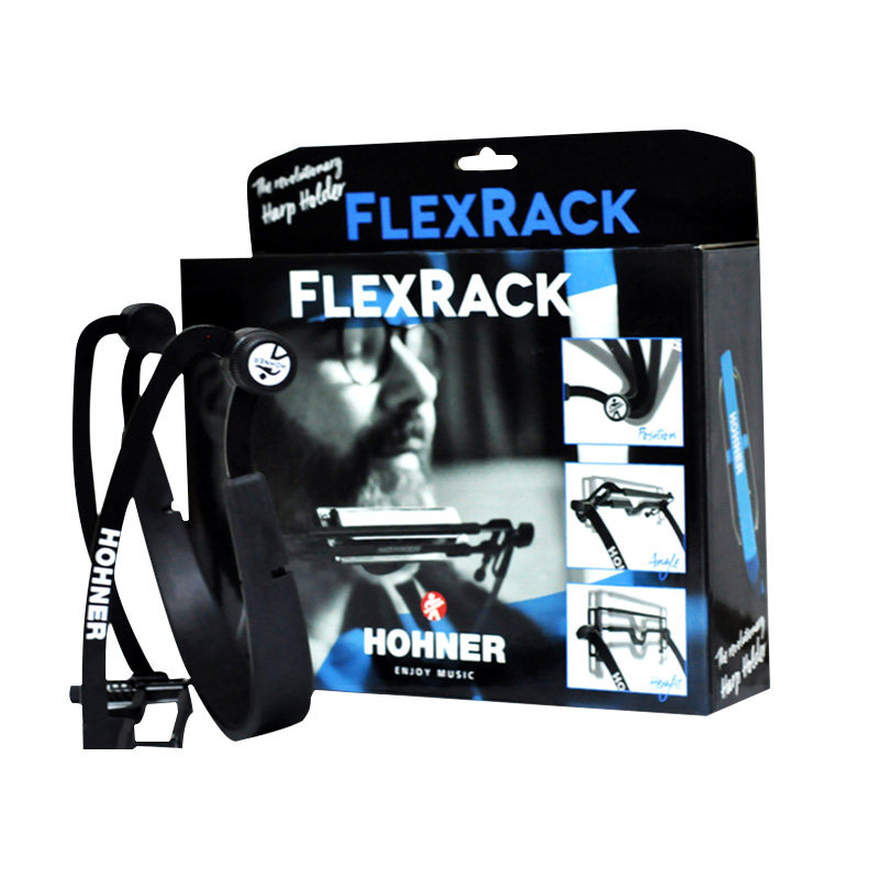 德国HOHNER和来FLEX RACK 十10孔蓝调布鲁斯专用专业口琴架包邮