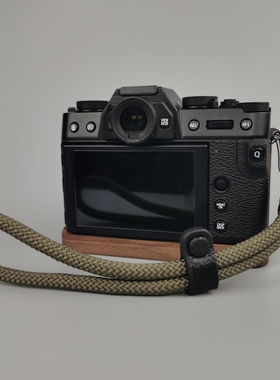 复古花色绳相机腕带 手作相机手绳 头层牛皮软绳微单相机单反通用
