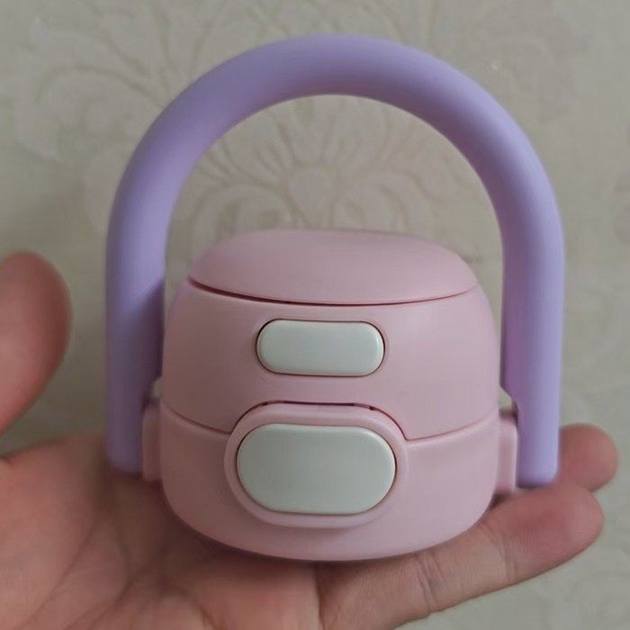 熊本士拎拎水壶杯盖儿童保温杯吸管双饮盖直饮盖带手柄盖子正品