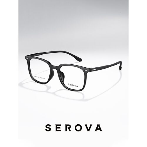 SEROVA施洛华眼镜框全框TR90合金眼镜架眼镜框SF906 可定制镜片