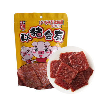 独立包装 香辣味沙爹肉干休闲零食袋装 华园蜜汁猪肉脯100g