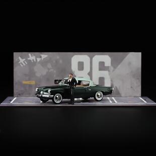 现货 1/64/43 持枪詹姆斯邦德007 涂装微缩模型手办车模场景人偶