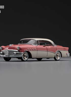 GFCC 1/43 别克路霸旅老爷车合金车模型 Buick Roadmaster  粉白