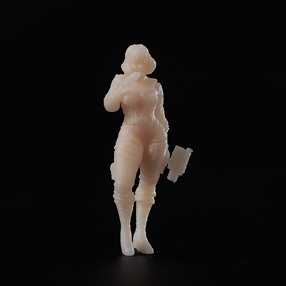 ant 1/64忍者神龟女记者爱普莉尔微缩模型沙盘手办树脂小人偶微拍