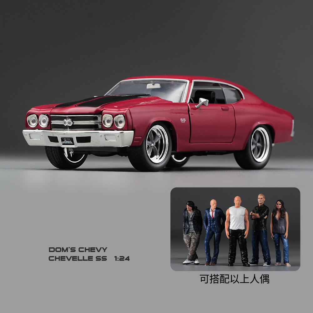JADA佳达 1/24 合金汽车模 速度与激情 雪佛兰SS红色 静态模型