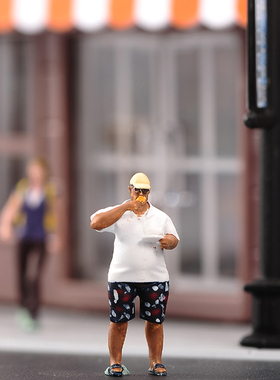 现货ANT AF202233 1/43/64吃货胖子微缩模型沙盘手办树脂小人微拍