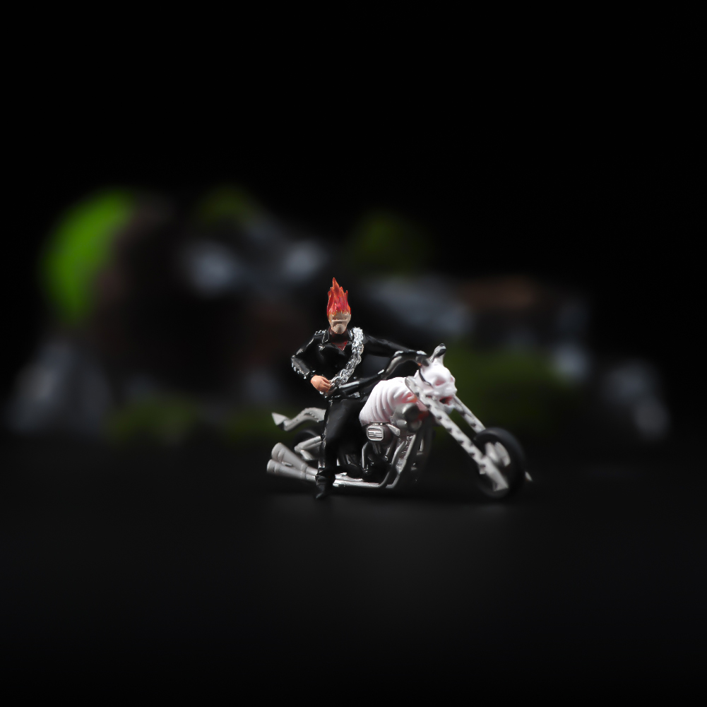 ANT 1/64 1/43 恶灵骑士尼古拉斯凯奇 涂装微缩模型手办场景人偶