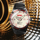 NUBEO伽利略号NASA联名限量版 自动机械表6107夜光防水大表盘钢带