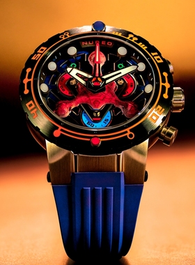 NUBEO星际迷航StarTrek首次接触日限量版石英计时腕表6119夜光