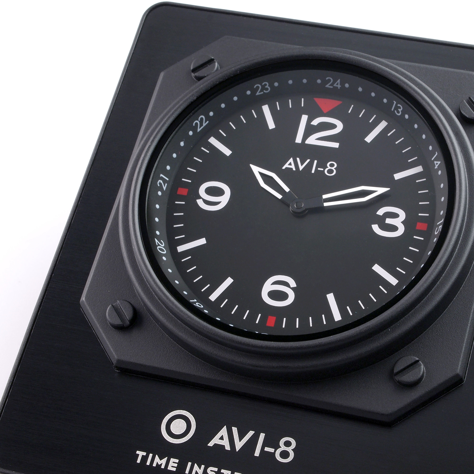 BRITISH AVI-8 WORLD TIME CONTROL GMT FLIGHT INSTRUMENT PANEL STYLE WORLD TIME CREATIVE DESK CLOCK
