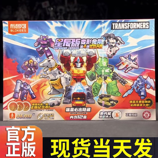 布鲁可星辰版第4弹变形金刚拼装积木人指定款隐藏款钢索补天士