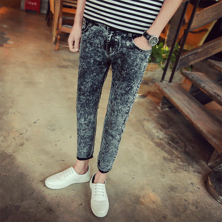 Jeans pour adolescent pieds Slim pour Quatre saisons - Ref 1462212 Image 5
