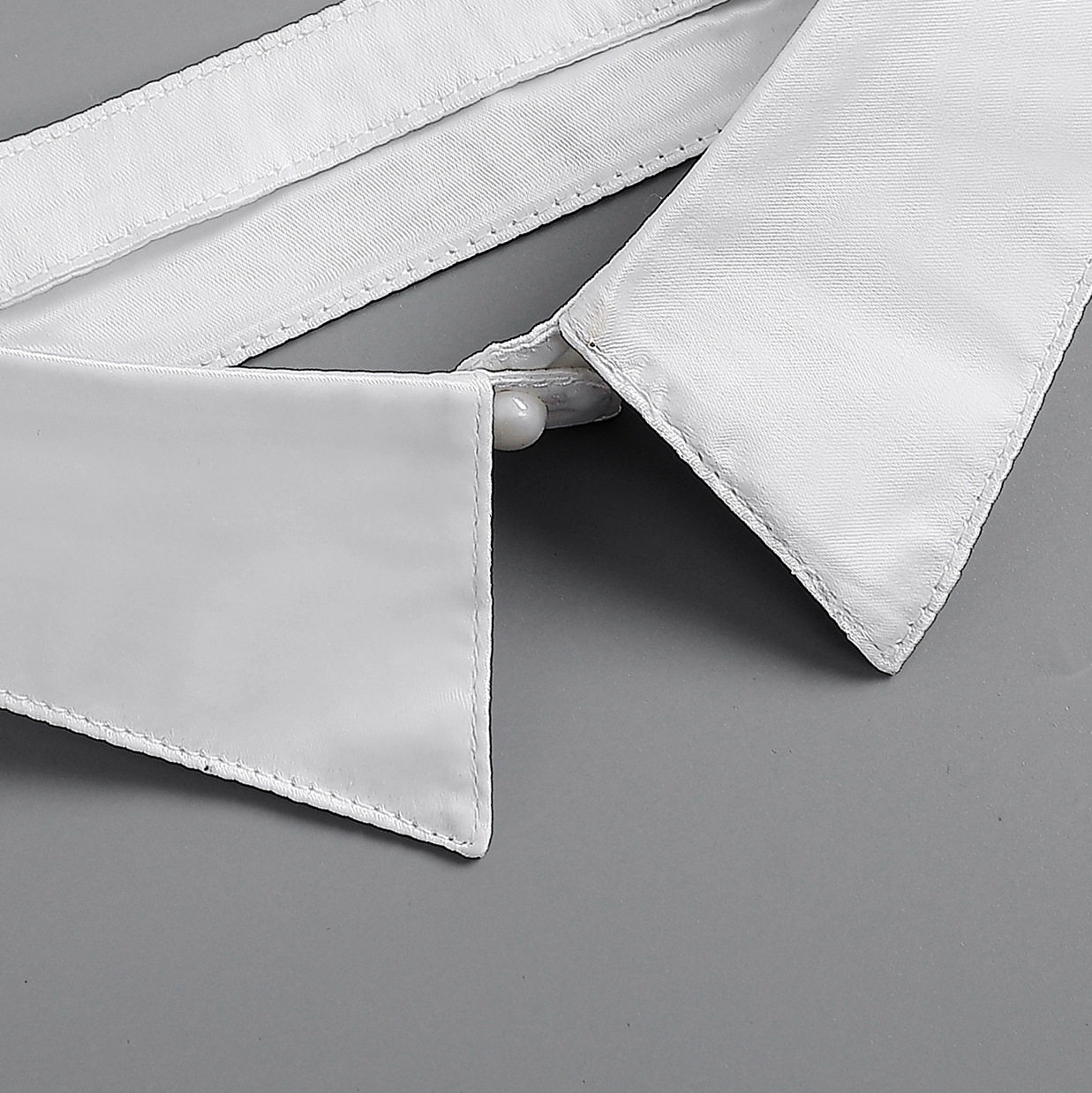 FALSE COLLAR CHILDREN SEPARATE SHIRT COLLAR FRONT OPEN BUTTON VERSATILE FAKE NECKLINE SIMPLE SMALL POINTED COLLAR DOLL COLLAR SHIRT DECORATION COLLAR