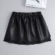 小屁帘小皮裙女打底短裙内搭鲨鱼裤 卫衣神器假下摆pu皮裙半身遮臀