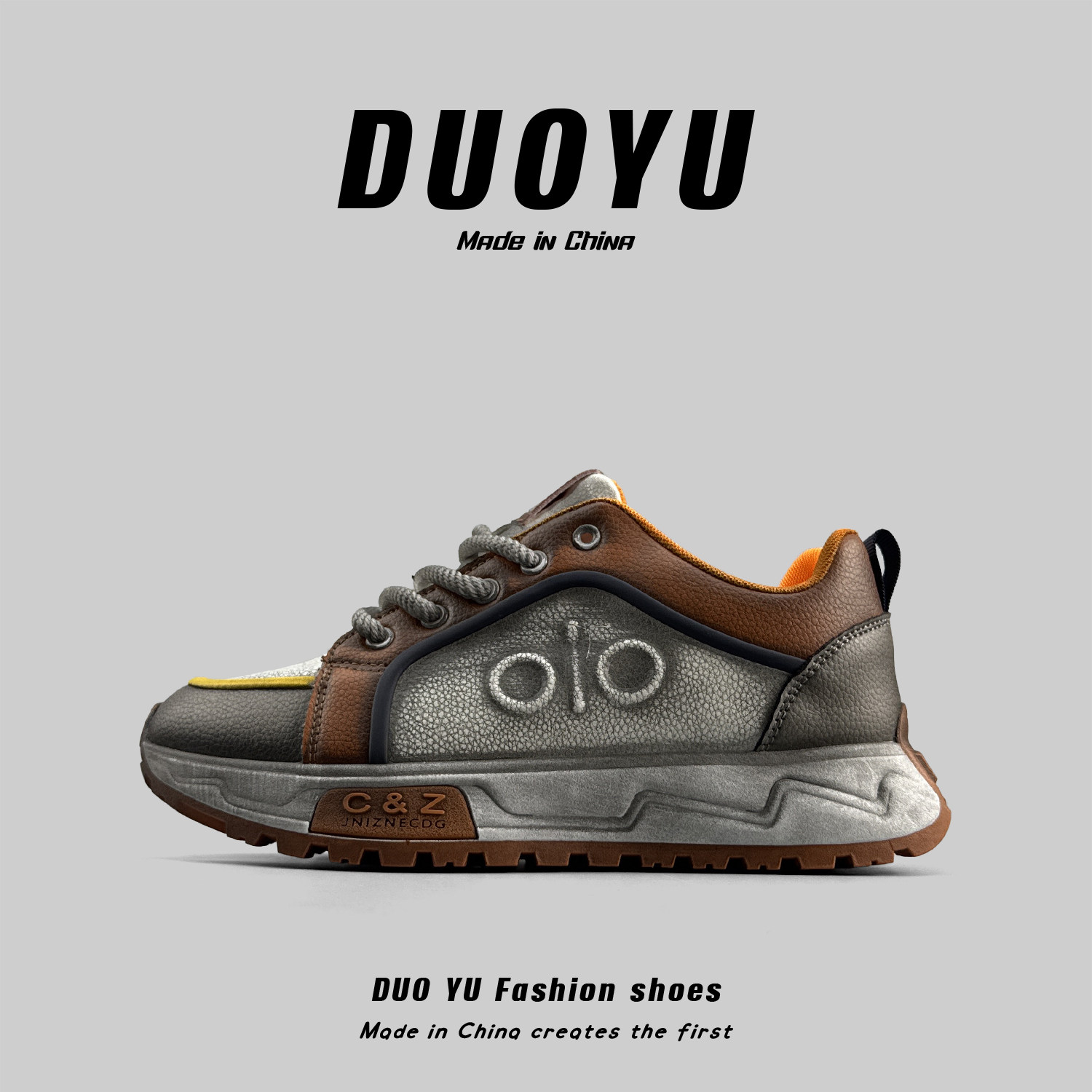 外贸男士春季新款拼色厚底运动鞋百搭休闲潮流板鞋小众复古德比鞋,流行男鞋,时尚休闲鞋,淘宝优惠券,粉丝福利购,淘宝优惠卷