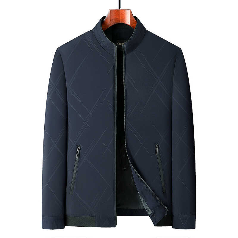 50岁中年爷爷男士爸爸装立领春秋