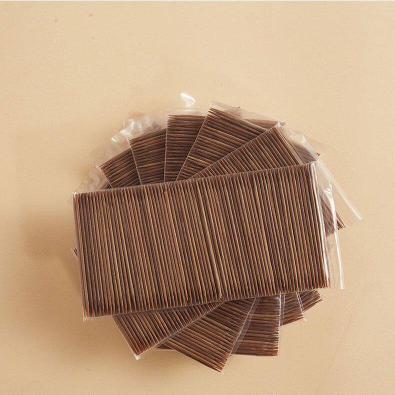 碳化牙签家用一次性牙签单尖炭化牙签单头单头尖竹制袋装环保定制