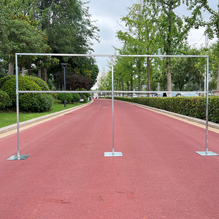 婚庆道具铁艺架子背景架伸缩杆户外婚礼布幔架纱幔架kt板背景支架