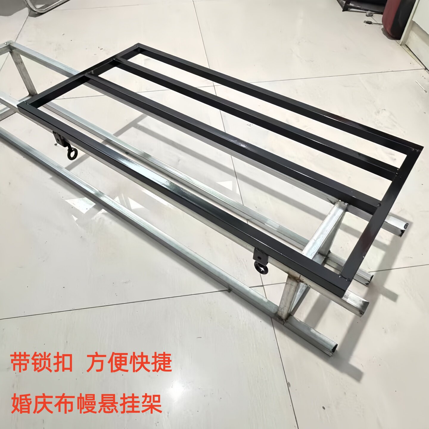 婚庆道具婚礼舞台背景悬挂架子水晶现场悬挂摆件珠帘舞台神器架子