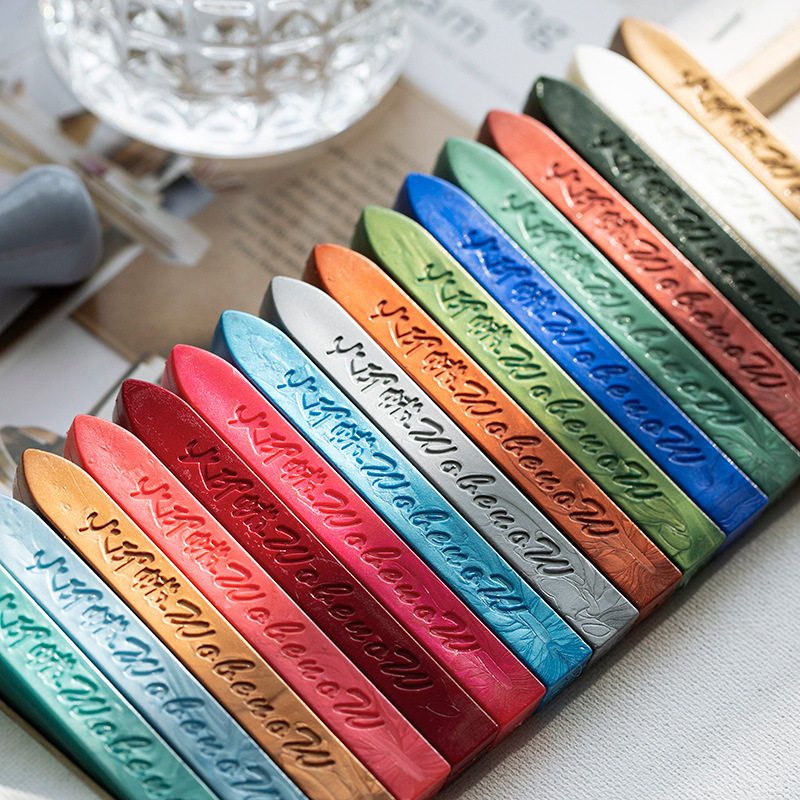 多色封口火漆蜡 封蜡印章 条形火漆蜡棒 信件礼品请柬封口蜡印