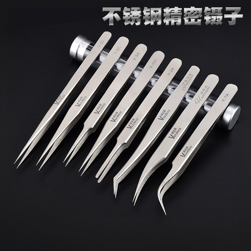 不锈钢镊子燕窝工具弯头高精密图片