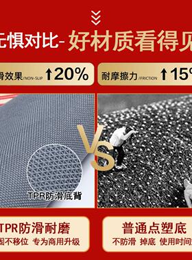 饭店开业迎宾地垫圈绒TPR防滑吸水红色地毯店铺门口欢迎光临门垫