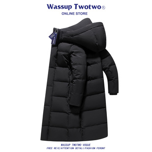2025新款 WASSUP 保暖羽绒服男冬季 TWO加长款 过膝加厚外套上衣 TWO