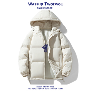 加厚棉衣冬季 WASSUP 羽绒棉服男款 TWO美式 防寒服保暖棉袄外套 TWO