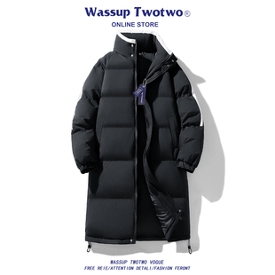 棉衣冬季 TWO中长款 加厚抗寒棉服休闲防风保暖立领棉袄 TWO WASSUP