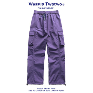 伞兵工装 裤 子男春秋季 WASSUP 宽松直筒休闲裤 TWO美式 2025新款 TWO