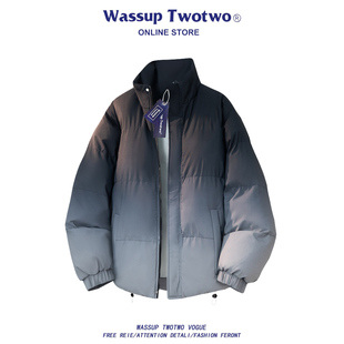 TWO 加厚棉袄冬装 TWO立领棉服男士 2025新款 棉衣外套 秋冬季 WASSUP