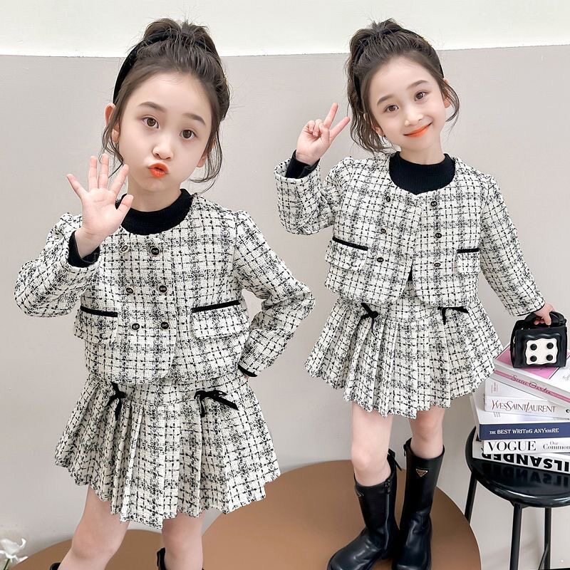 女童套装裙春秋款2026新款洋套装