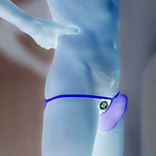 男士性感低三角内裤阴囊托冰丝鸡鸡向上显大阴茎包内裤gg男人