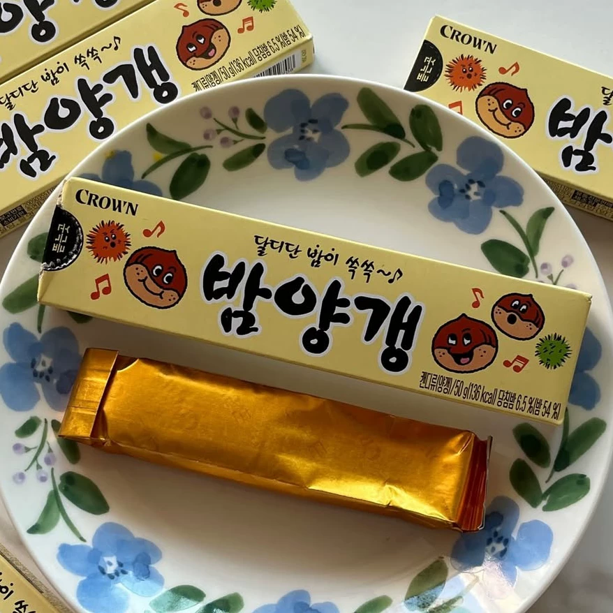 克丽安板栗羊羹50g韩国进口红豆糕传统口味孩子爱吃零食