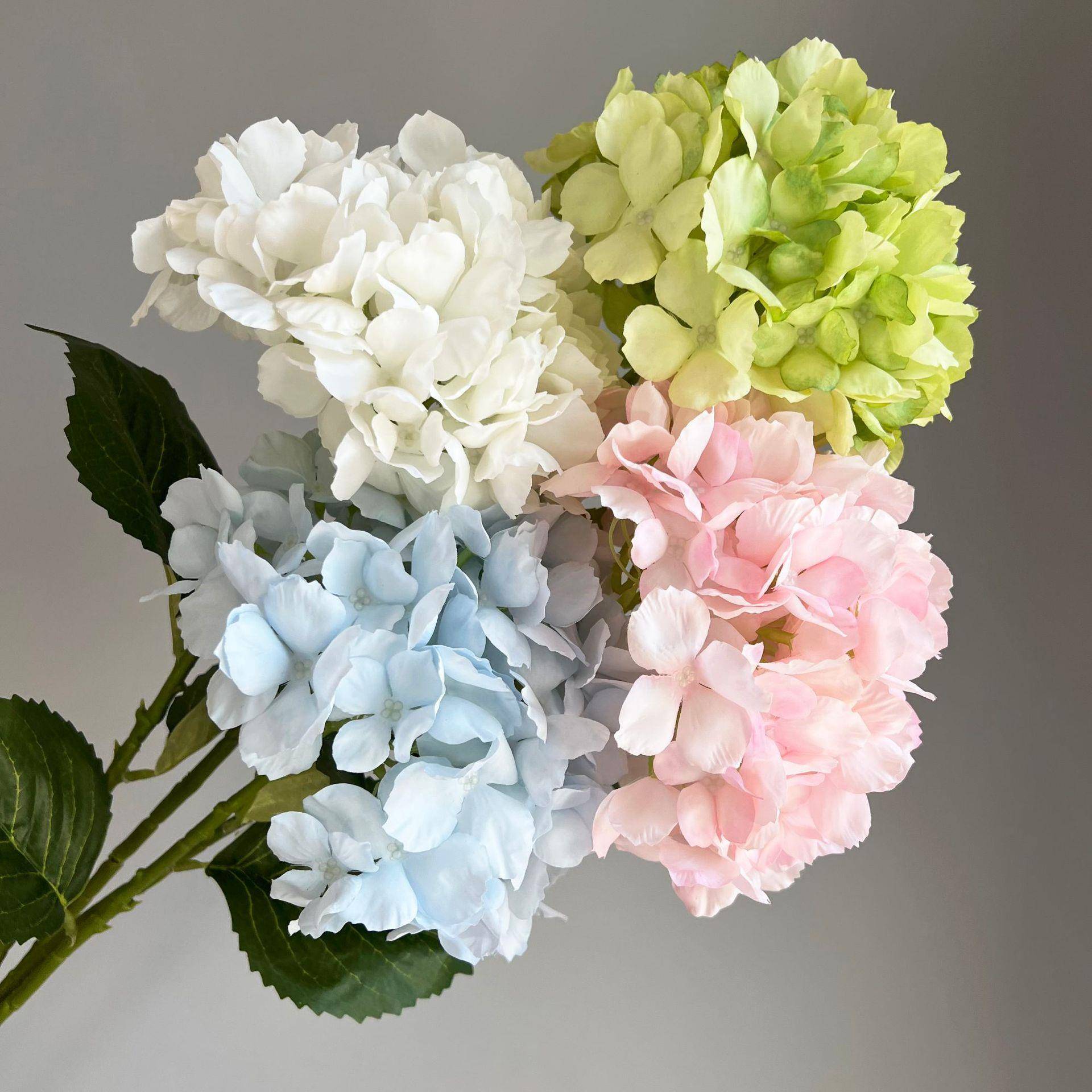 大绣球仿真花棒棒糖绣球酒店婚礼软装装饰假花单支大绣球外贸绢花